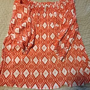 Grand & Greene Red and White Diamond Blouse